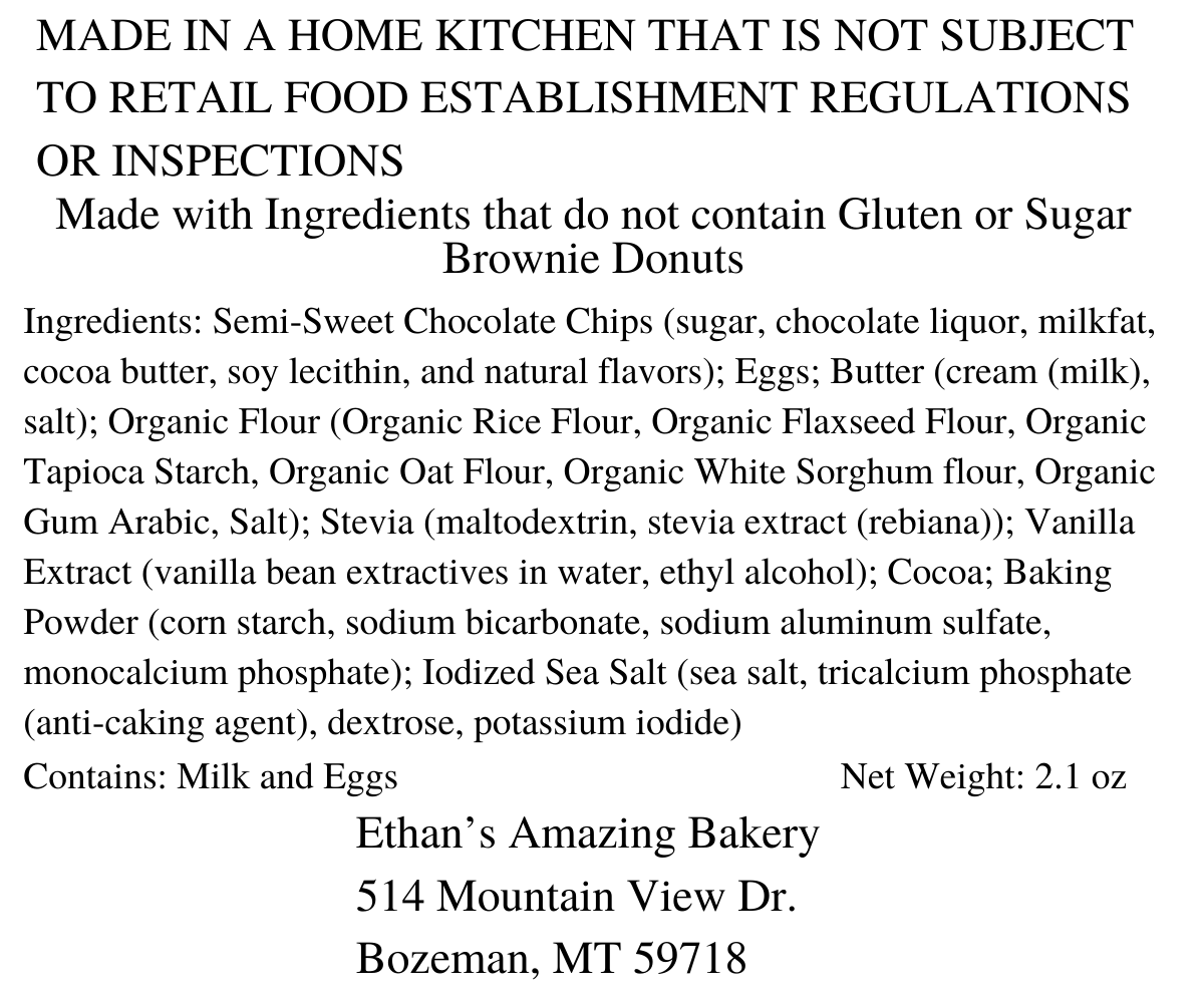 Gluten Free Sugar Free Brownie Donuts